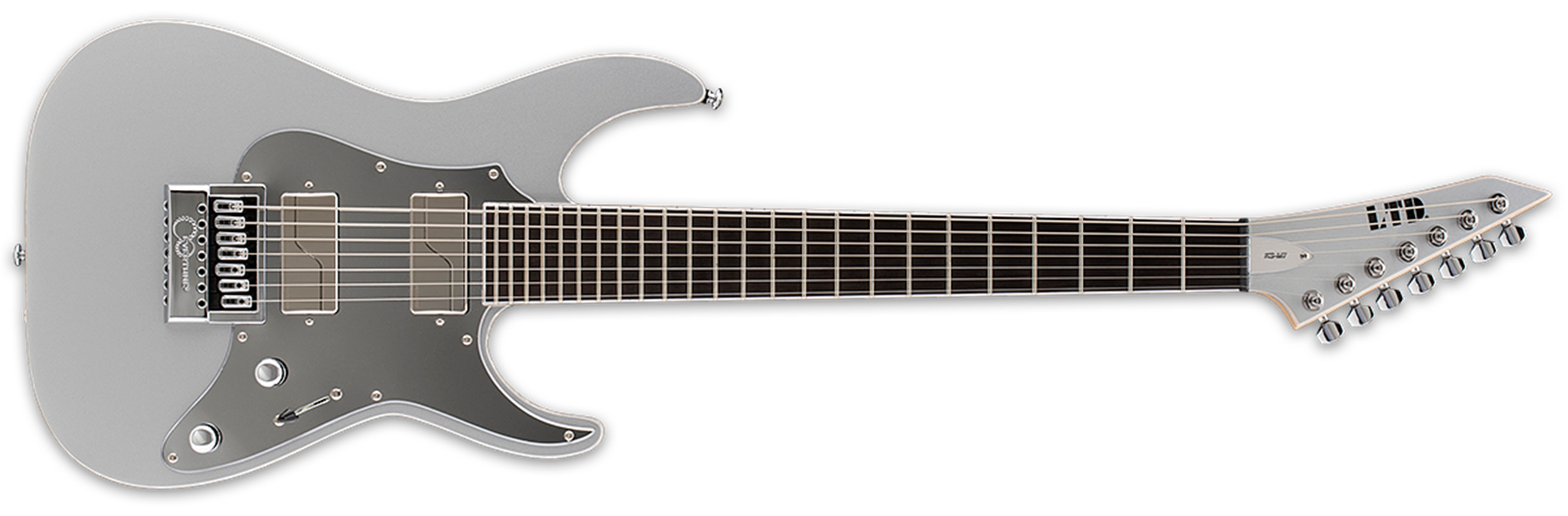 LTD SIGNATURE SERIES  KS M-7 Evertune Metallic Silver    7-String   Electric Guitar  