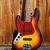 G&L USA Fullerton Deluxe  JB  3-Tone Sunburst/Pine   Left Handed 4-String Electric Bass Guitar  