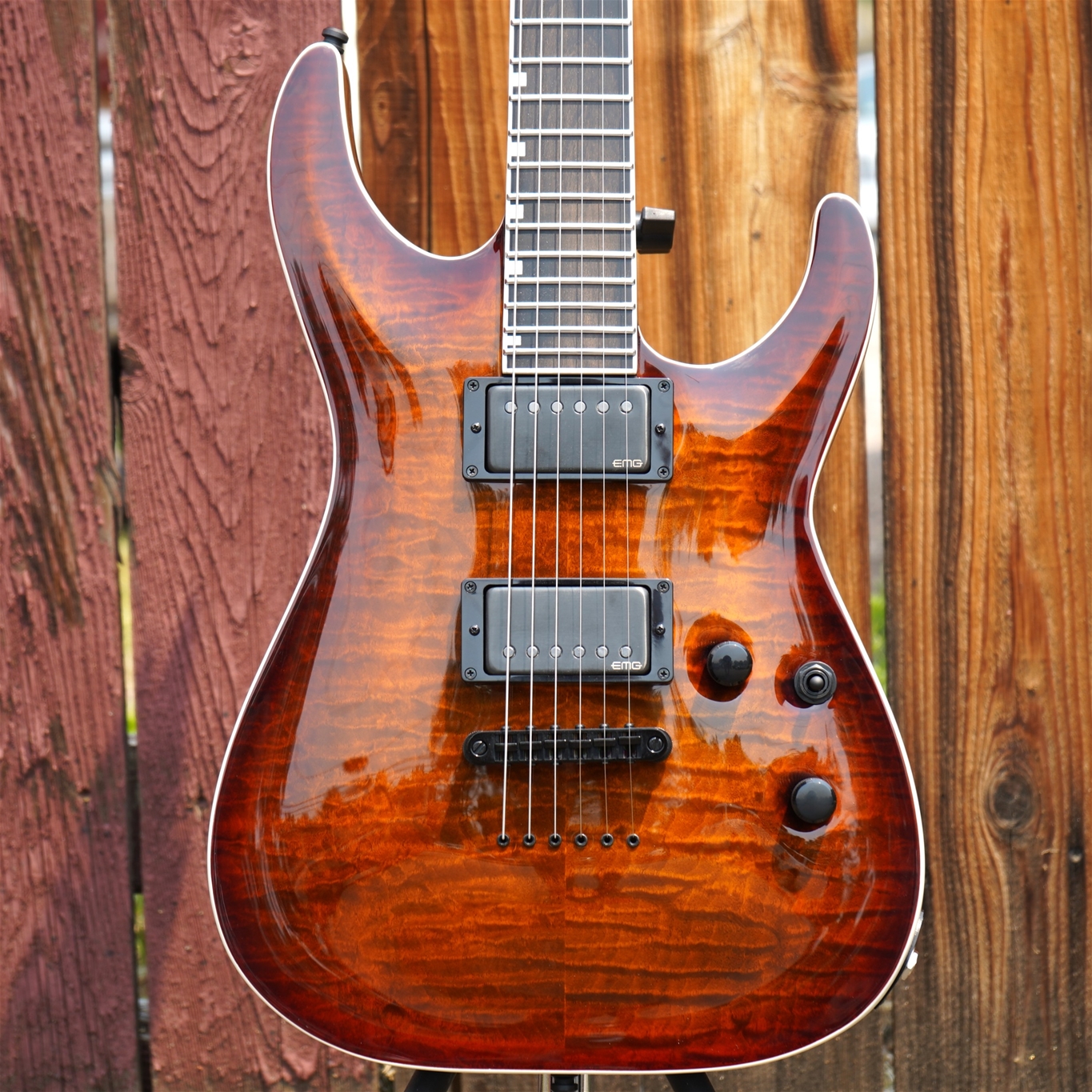 ESP E-II Horizon NT II Tiger Eye Sunburst 6-String Electric Guitar