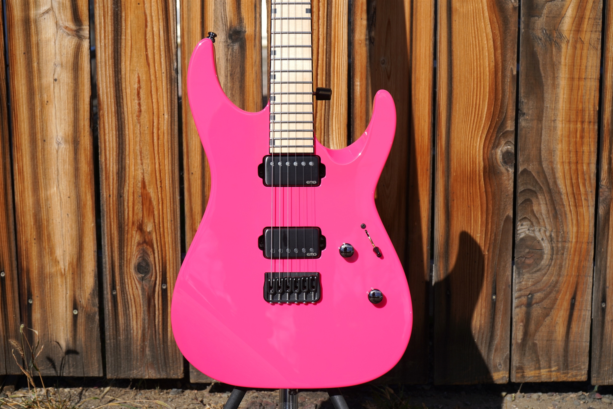ESP CUSTOM SHOP M-II CTM/NT/M Neon Pink 6-String Electric Guitar 2025