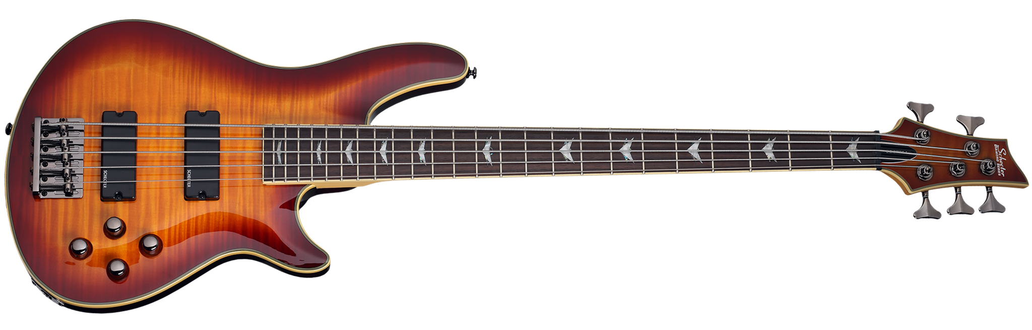 Schecter DIAMOND SERIES Omen Extreme-5 Vintage Sunburst 5-String Electric Bass Guitar
