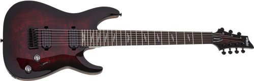 Schecter DIAMOND SERIES Omen Elite-7 Black Cherry Burst 7-String Electric Guitar  