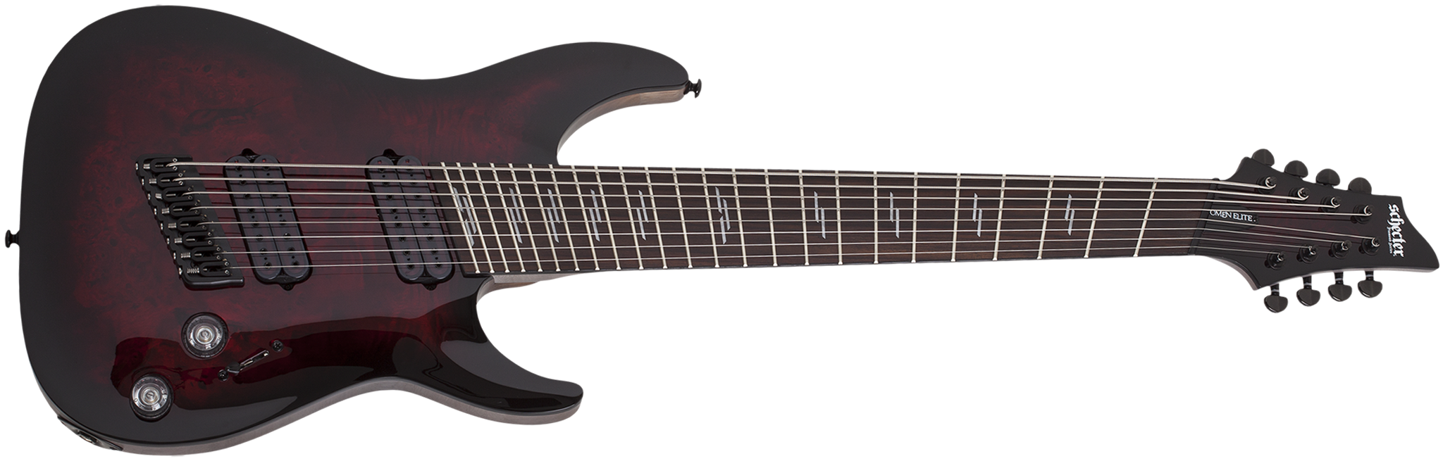 Schecter DIAMOND SERIES Omen Elite-8 Multiscale Black Cherry Burst 8-String Electric Guitar  