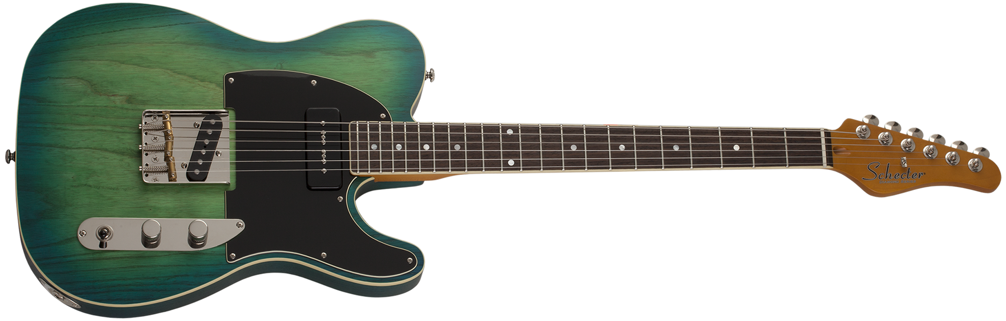 Schecter DIAMOND SERIES PT SPECIAL  Aqua Burst Pearl Pearl 6-String Electric Guitar  