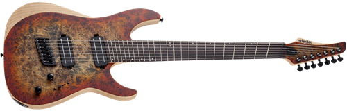 Schecter    DIAMOND SERIES  Reaper-7 Multiscale Inferno Burst  7-String Electric Guitar  