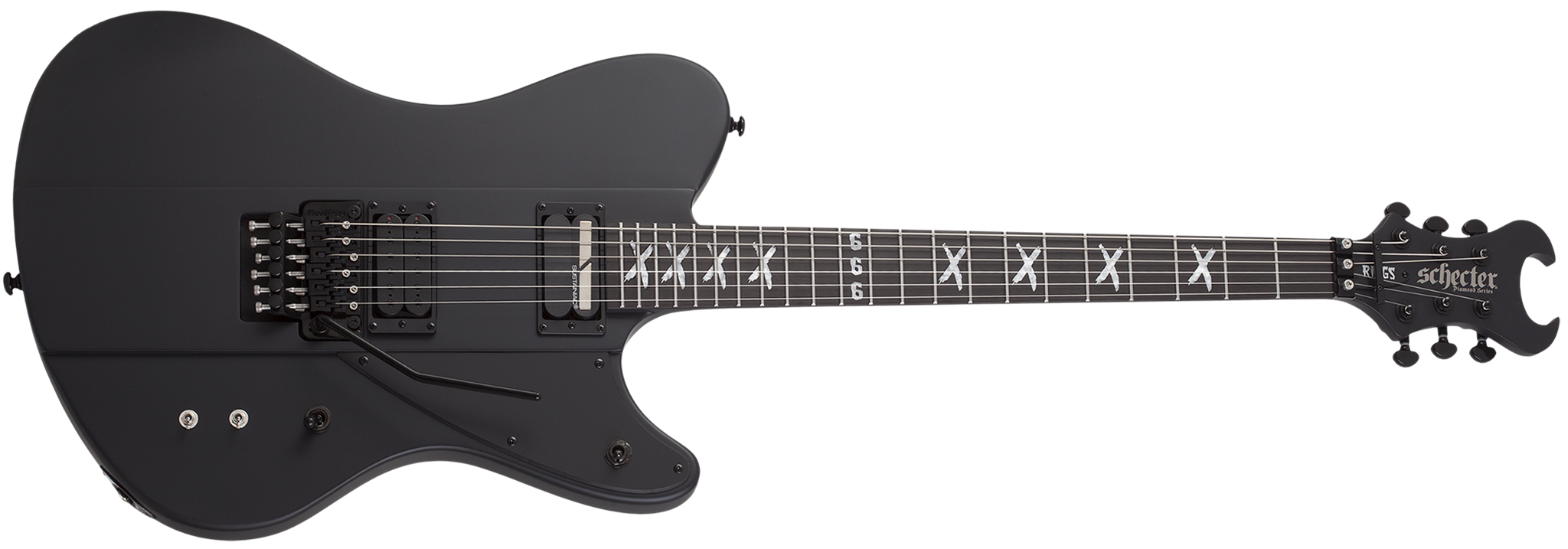 Schecter DIAMOND SERIES  Riggs Ultra FR-S Satin Black   6-String Electric  Guitar 2024