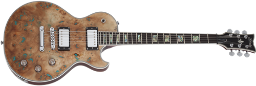 Schecter    DIAMOND SERIES Solo-II Custom Gloss Natural Burl  Top  6-String Electric Guitar  