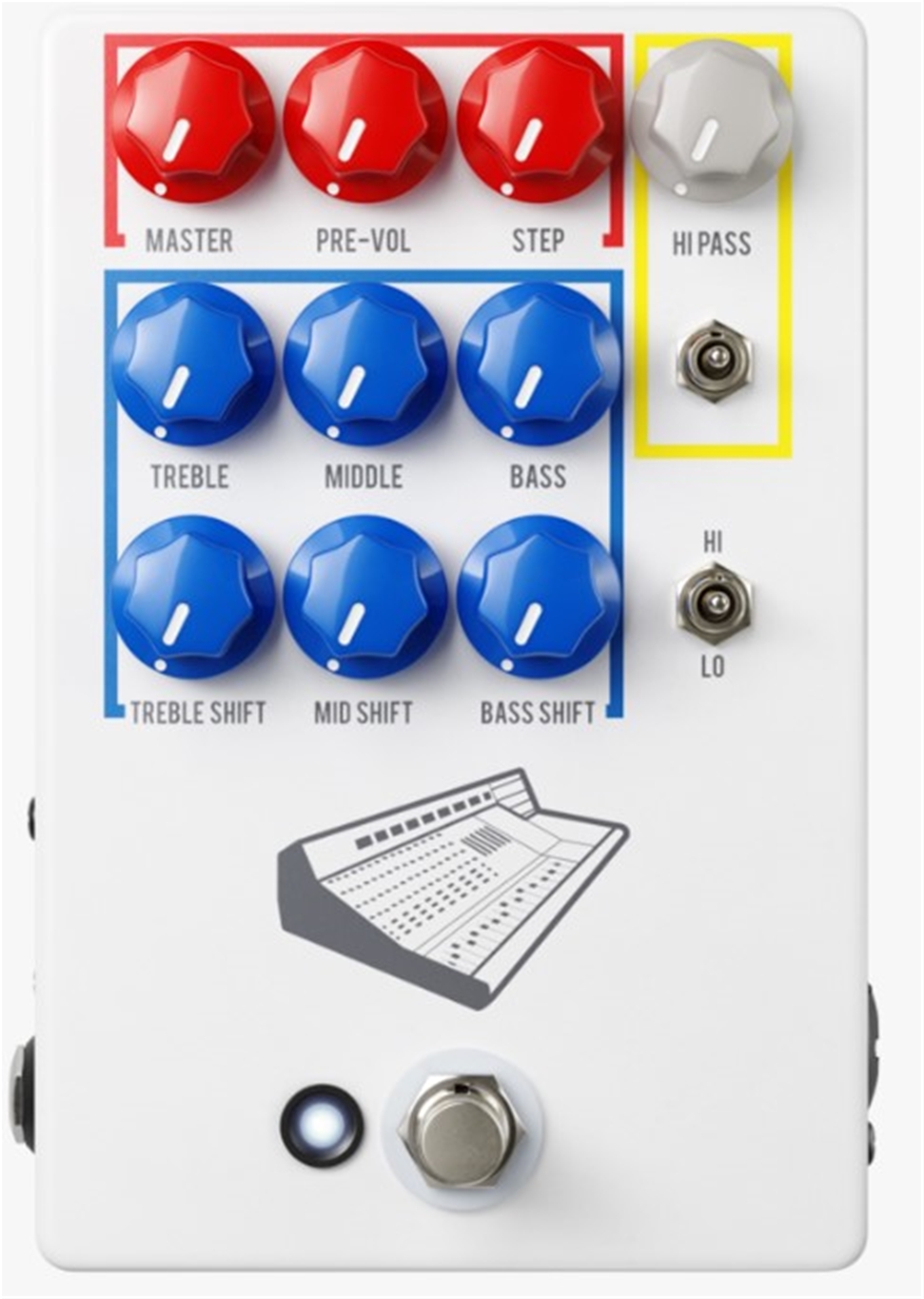JHS PEDALS  Colour Box V2 PREAMP / EQ / OVERDRIVE / DISTORTION / FUZZ / DI BOX Pedal