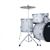 Ludwig Accent Fuse 5-piece Complete Drum Set w/ 20" Bass Drum, Hardware, & Cymbals - Snow Dust