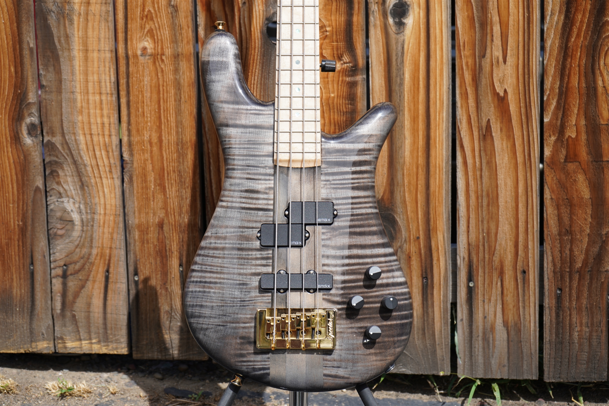 Spector USA NS-2 PROTOTYPE - Super Faded Black 4-String Electric Bass w/ Case