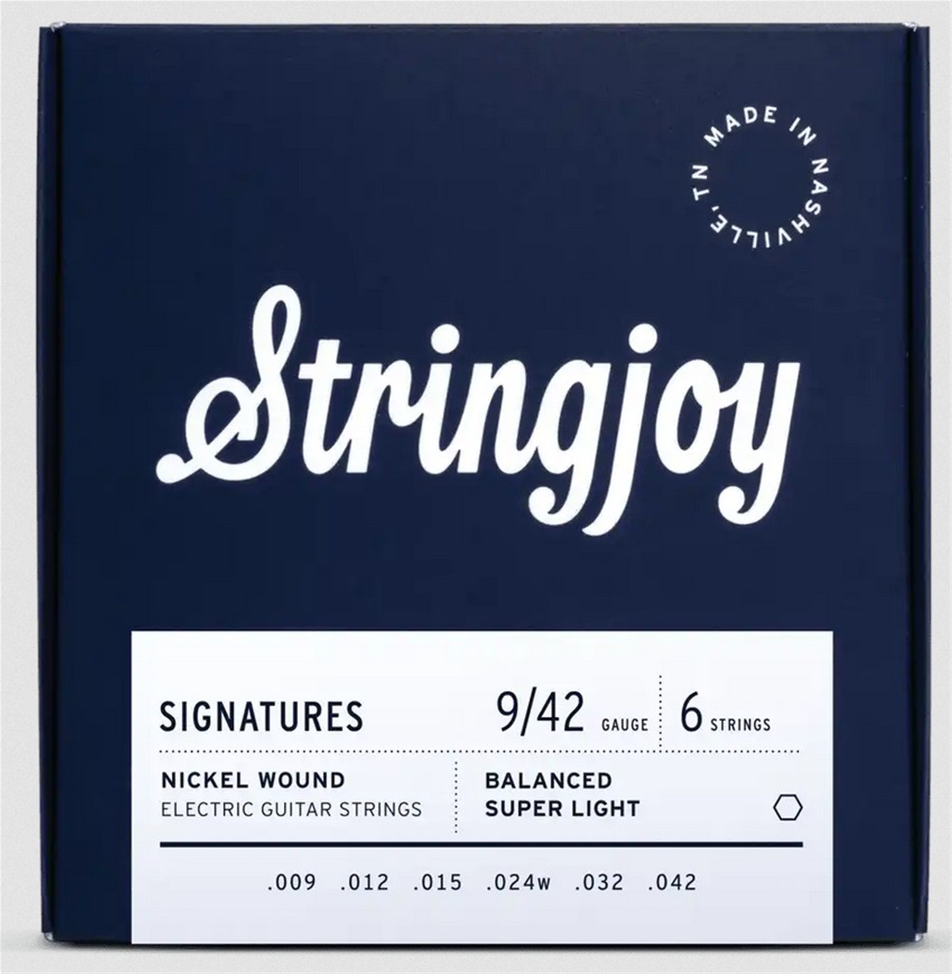 Stringjoy Signatures | Balanced Super Light Gauge (9-42) Nickel Wound Electric Guitar Strings