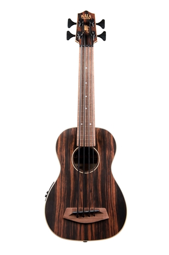 KALA U-BASS Striped Ebony Fretless 4-String  