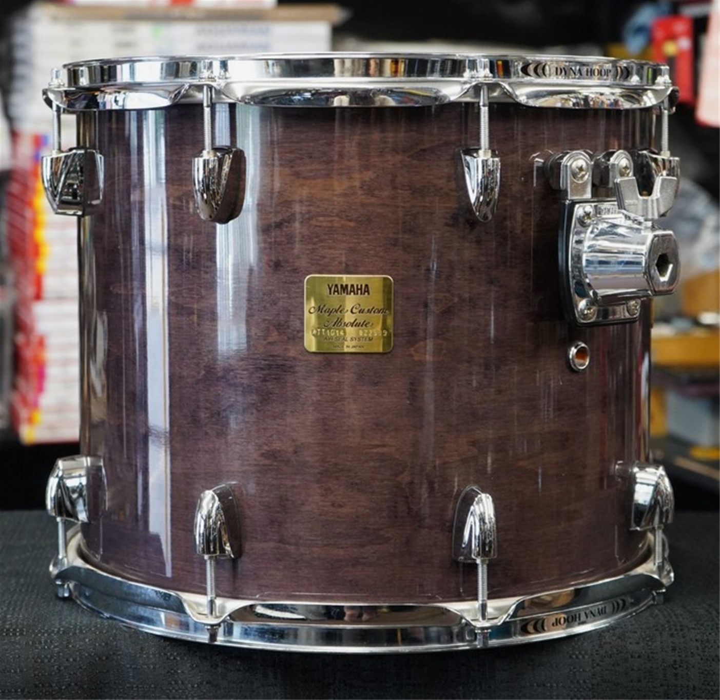 Yamaha Maple Custom Absolute Series 14" Tom w/ YESS Mount - Plum Lacquer | 12x14"