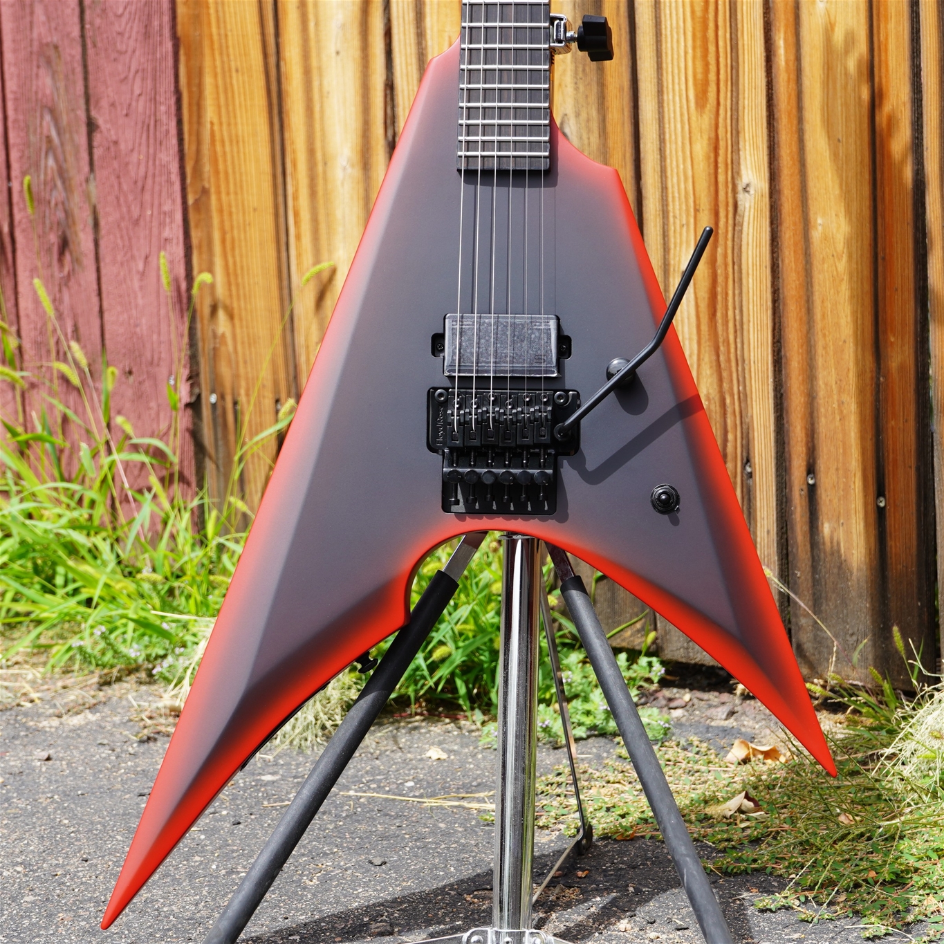 LTD  Arrow  Black Metal Black Red Burst Satin 6-String Electric Guitar 2026