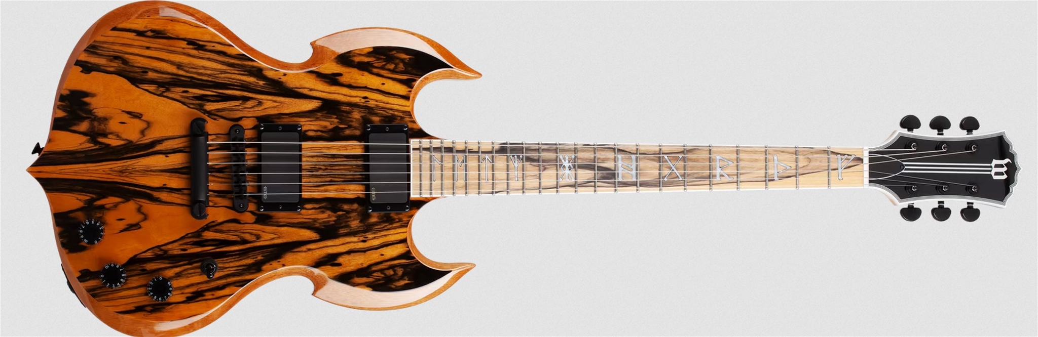 Wylde Audio Barbarian Pale Moon Ebony Gloss Natural 6-String Electric Guitar 2025