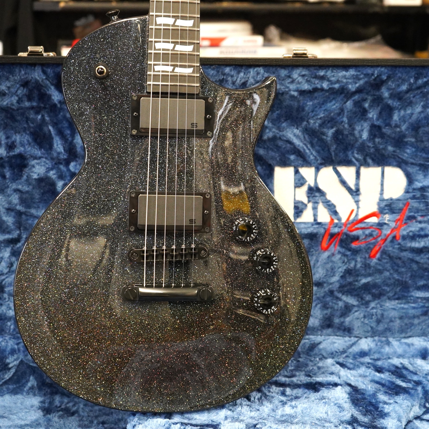 ESP USA Eclipse Black Holo  6-String Electric Guitar 2026