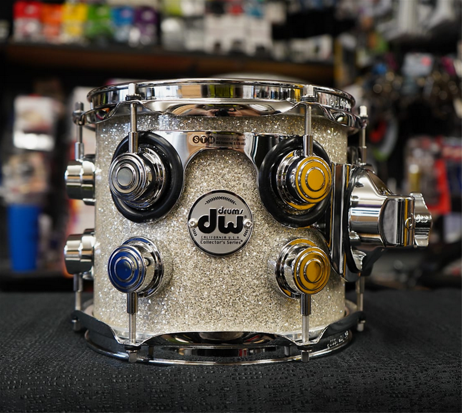 DW USA Collectors Series 8" Pure Maple 333 Tom - Broken Glass Finish Ply | 7x8"