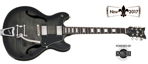 Schecter    DIAMOND SERIES  Corsair Custom Charcoal Burst Pearl  6-String Electric Guitar 
