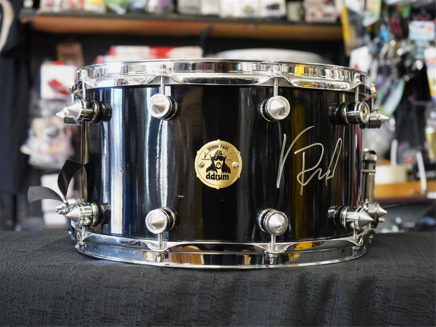 ddrum AUTOGRAPHED Vinnie Paul Signature Spiked Maple 8x14" Snare Drum