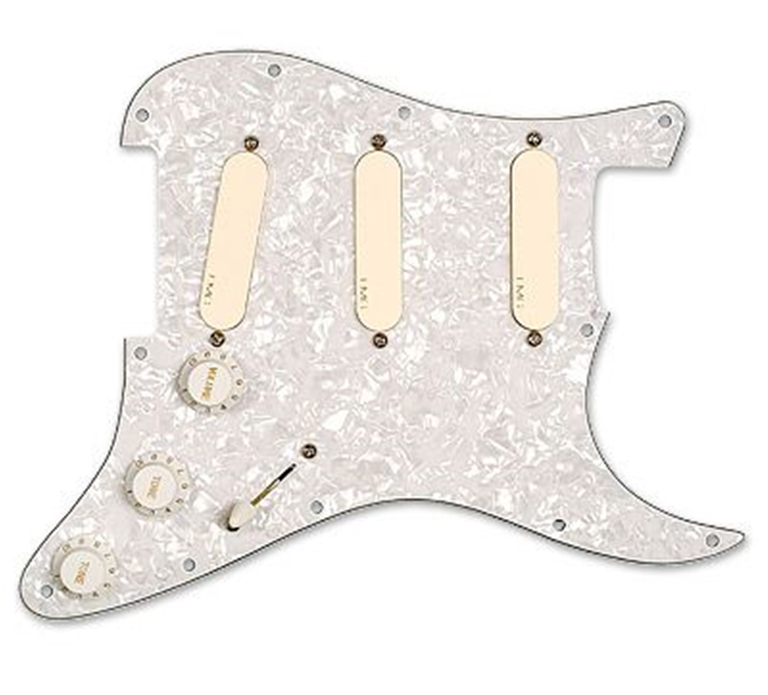 EMG DG-20 David Gilmour  Signature Pre-Wired Pickguard - White Pearl