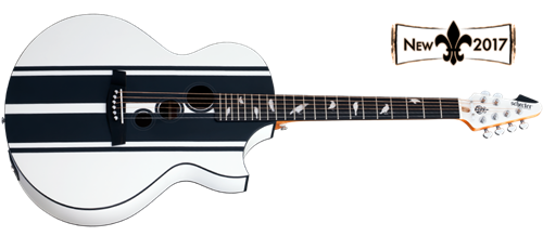 Schecter    DIAMOND SERIES DJ Ashba Acoustic Satin White    6-String Acoustic Electric Guitar 