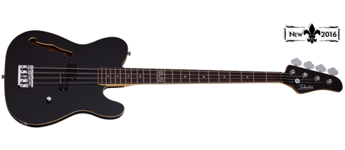 Schecter    DIAMOND SERIES  dUg Pinnick Baron-H  Gloss Black 4-String Electric Bass Guitar  