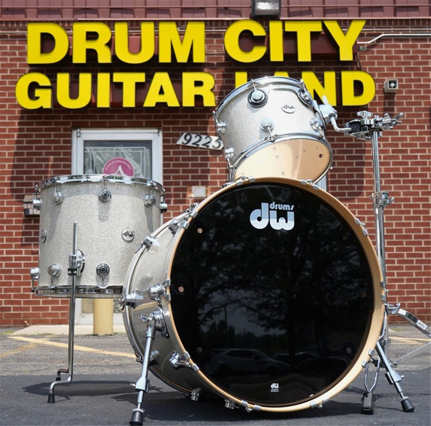 DW USA Collectors Series Pure Maple "333" 3pc Shell Pack - Broken Glass FP | 12, 16, 22"