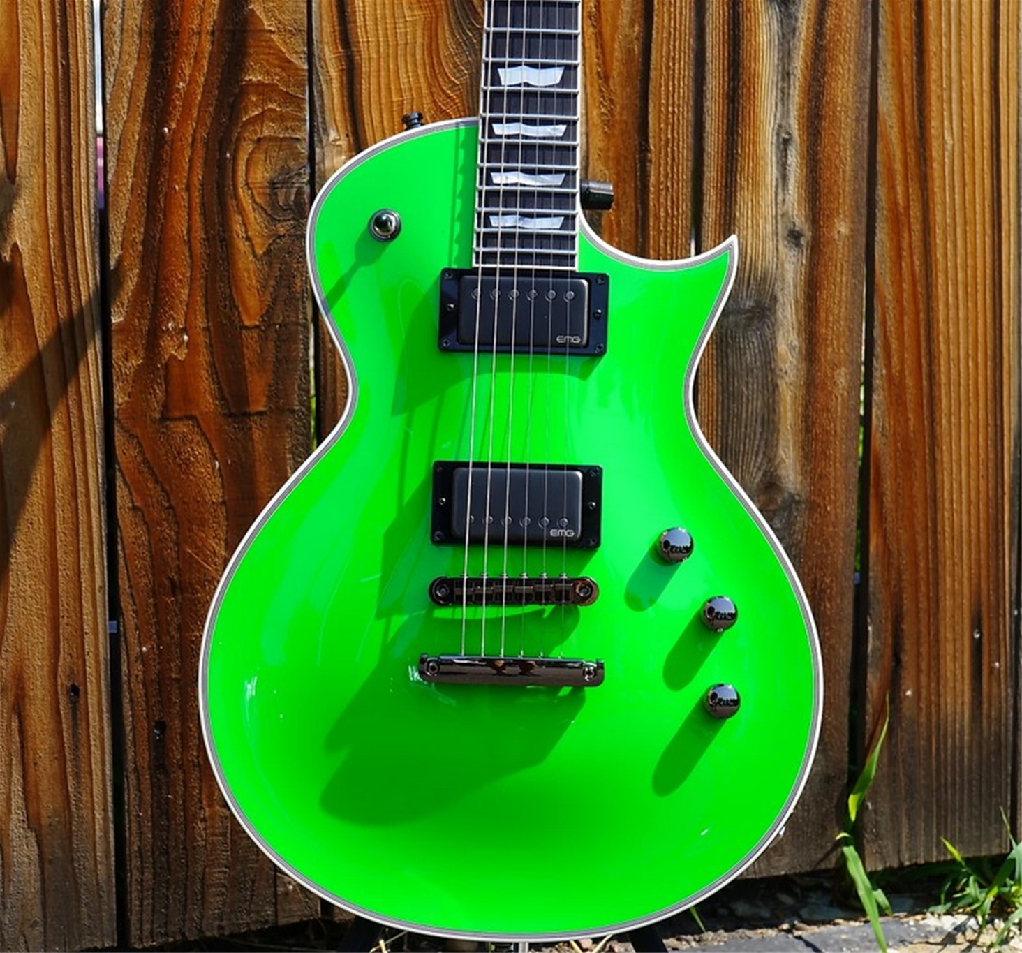 ESP CUSTOM SHOP Eclipse CTM/Ebony  Neon Green  6-String Electric Guitar 2025