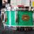 Vintage 1970s Gretsch USA Custom Series 5x14" Maple Snare Drum - Green Sparkle Glass