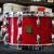 USED - 1990s Vintage Gretsch USA Custom Series 8x14" Maple Snare Drum - Red Rosewood Lacquer