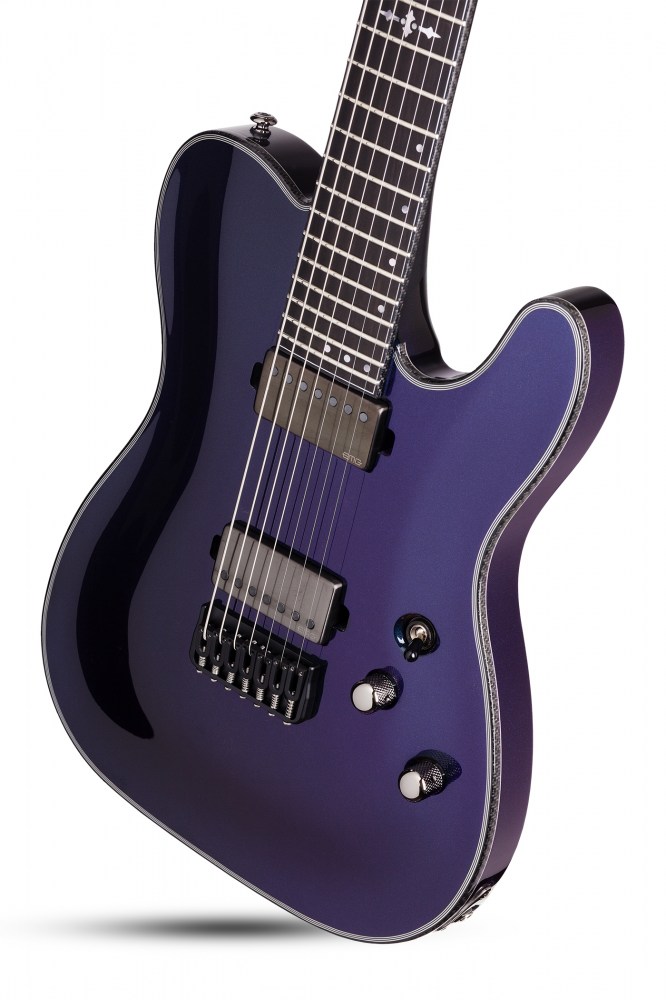 Schecter DIAMOND SERIES HELLRAISER HYBRID PT-7 Ultra Violet 7-String Electric Guitar  