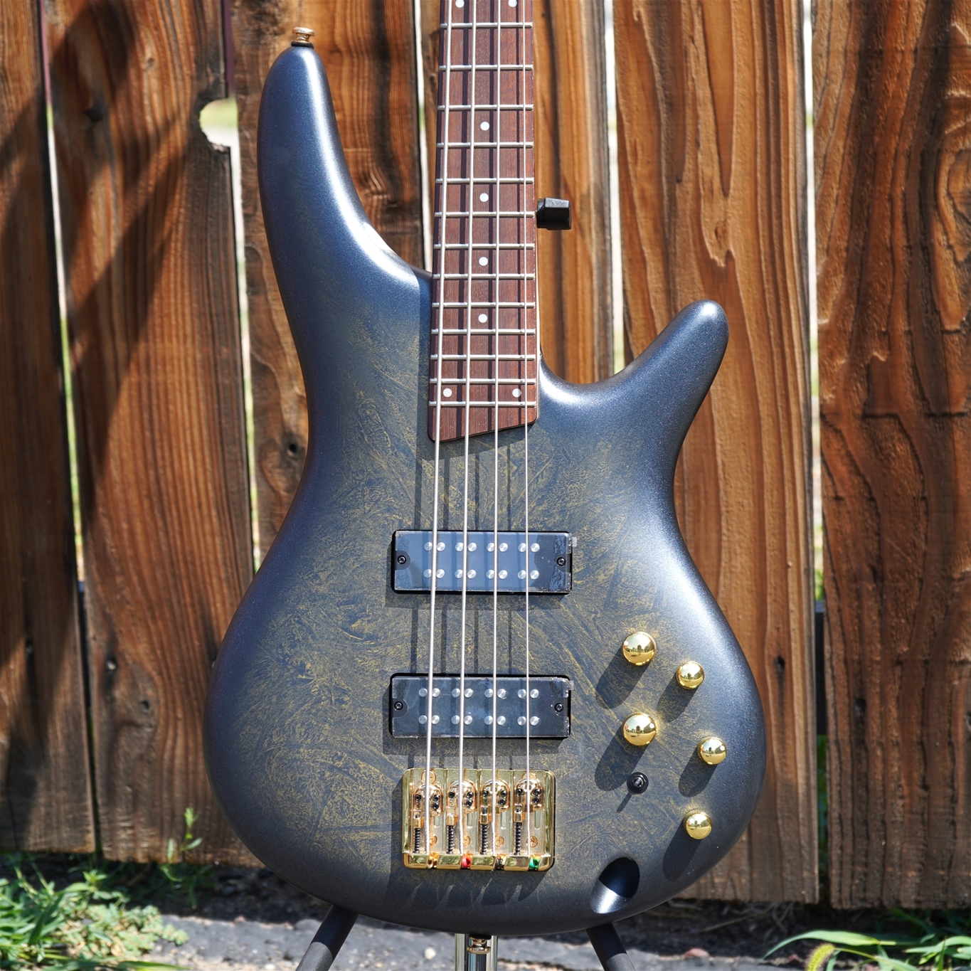 Ibanez SR300EDX FDM Frozen Gold Matte 4-String Electric Bass Guitar
