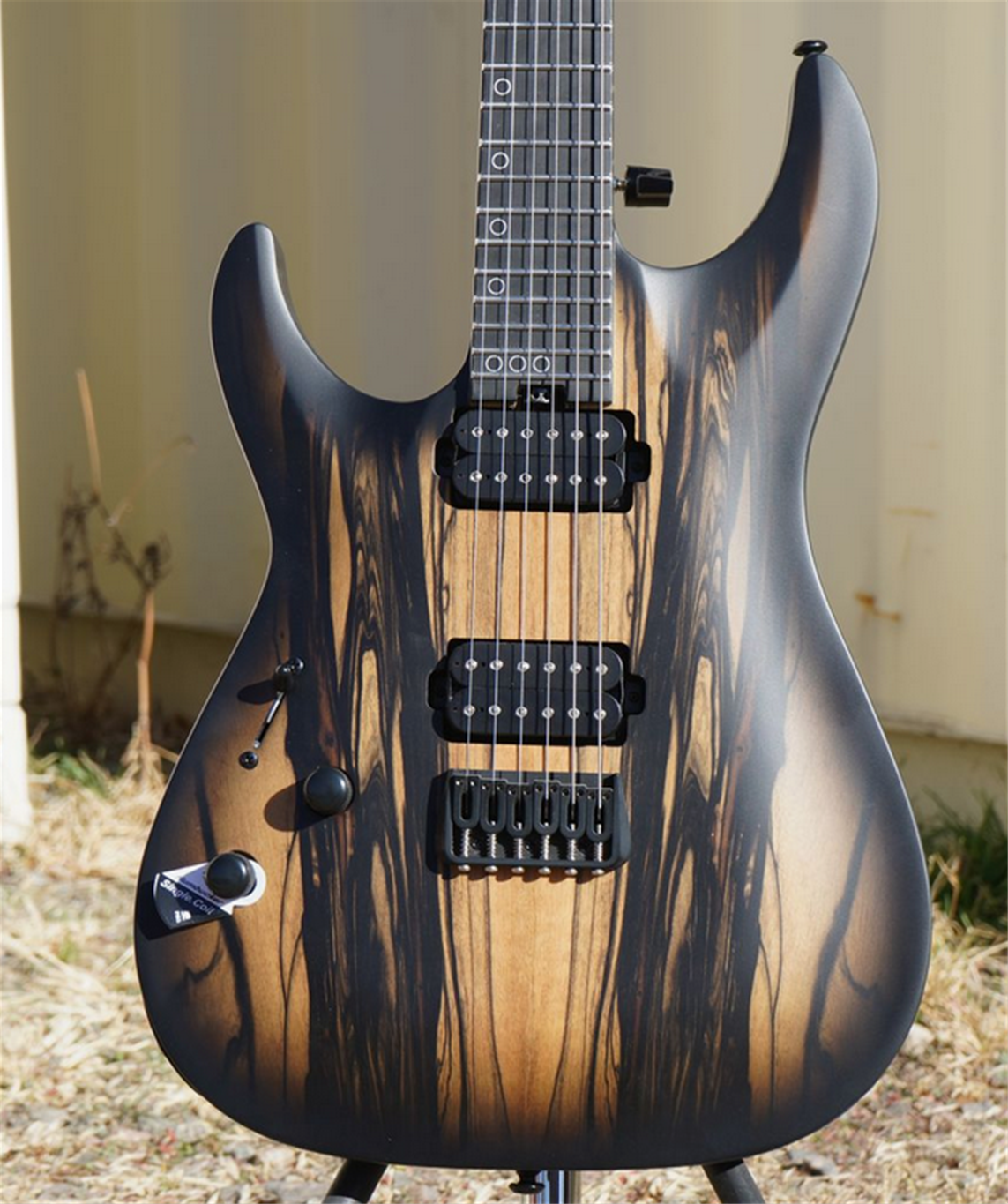 Schecter DIAMOND SERIES C-1 Pale Moon Natural Satin with Black Burst Left Handed 6-String Electric Guitar 2026