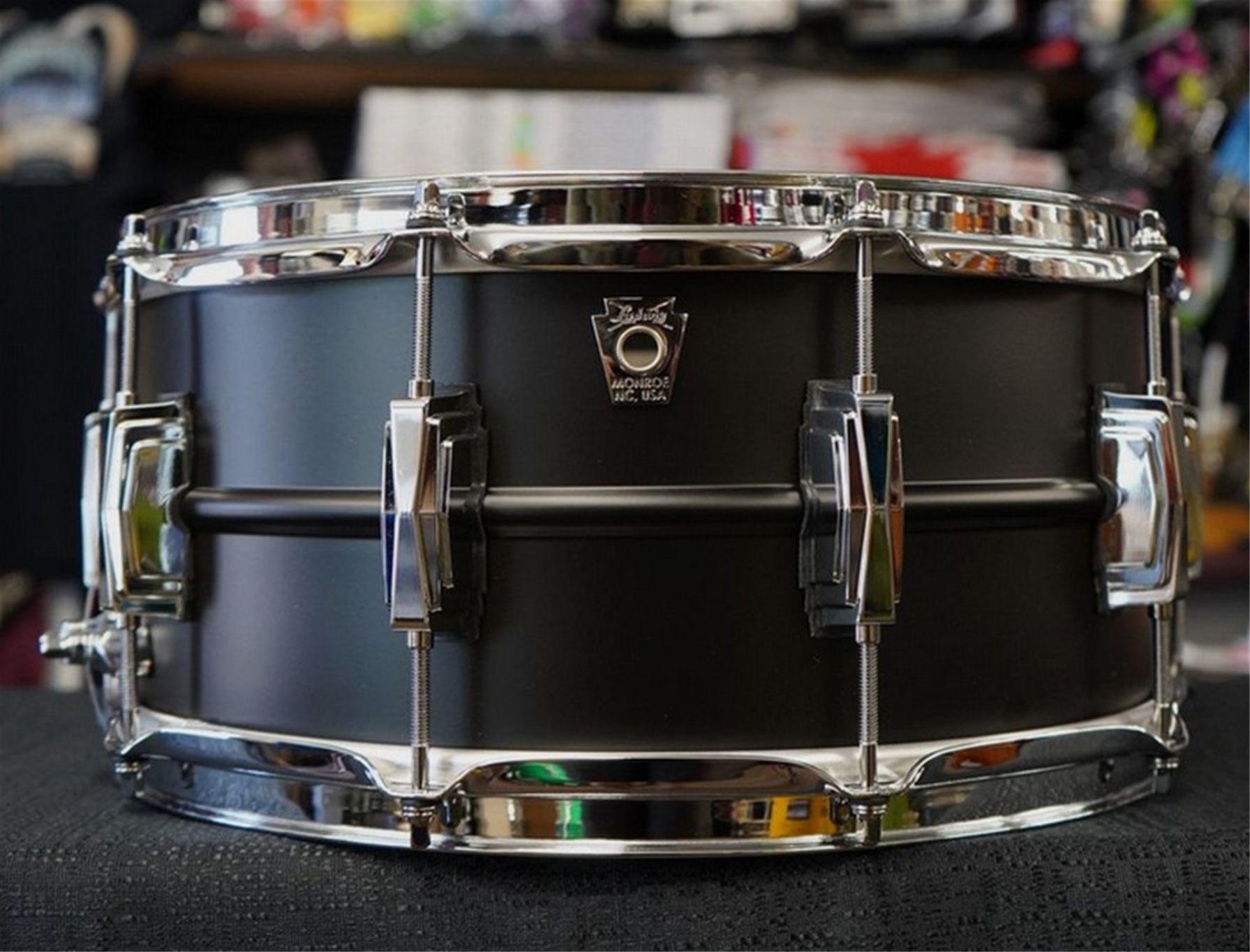 Ludwig USA LB4271 Black Beauty 6.5x14" Snare Drum - Flat Black Finish