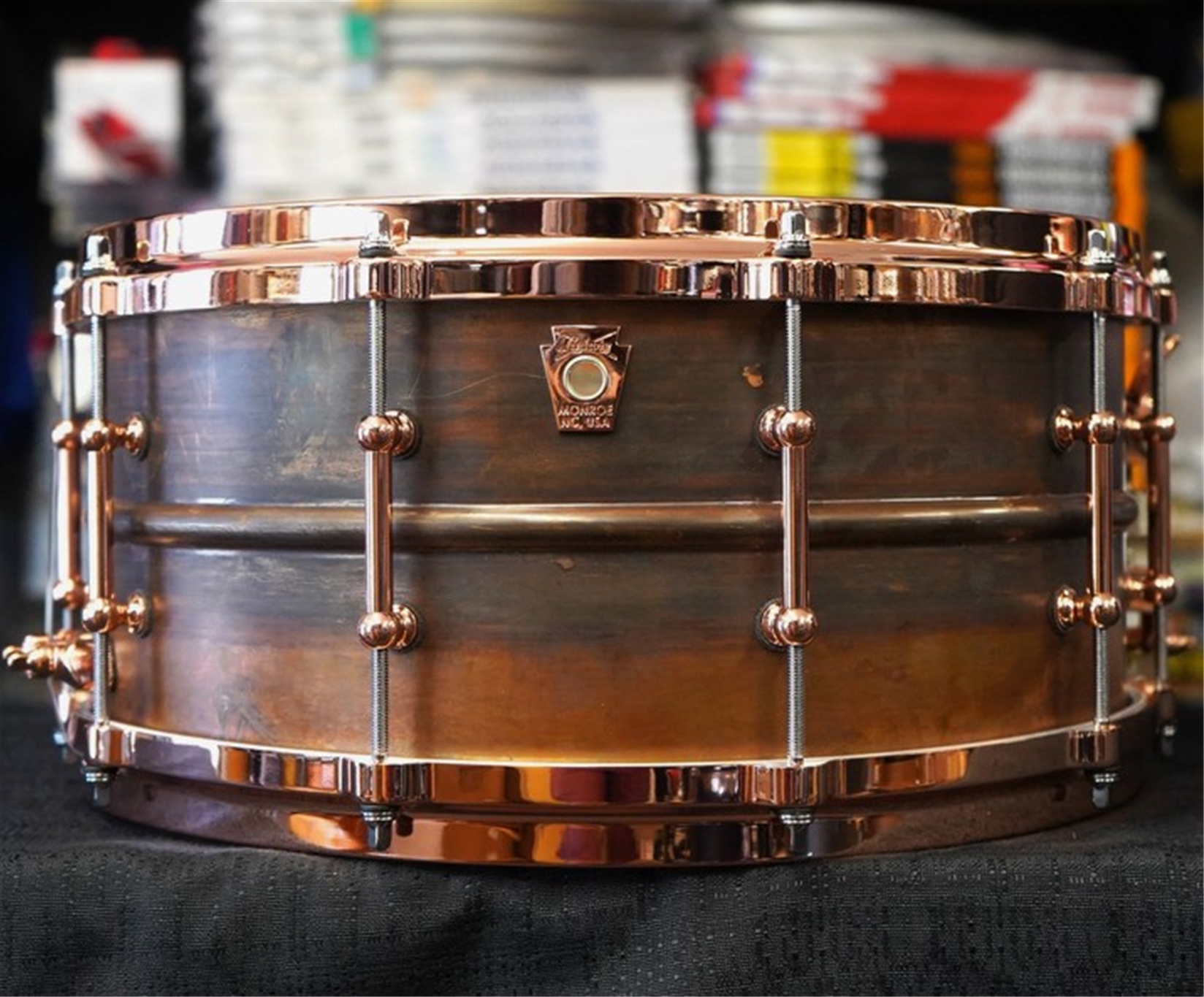 Ludwig LC663TC Copper Phonic Natural 6.5x14" Snare Drum w/ Copper Hardware