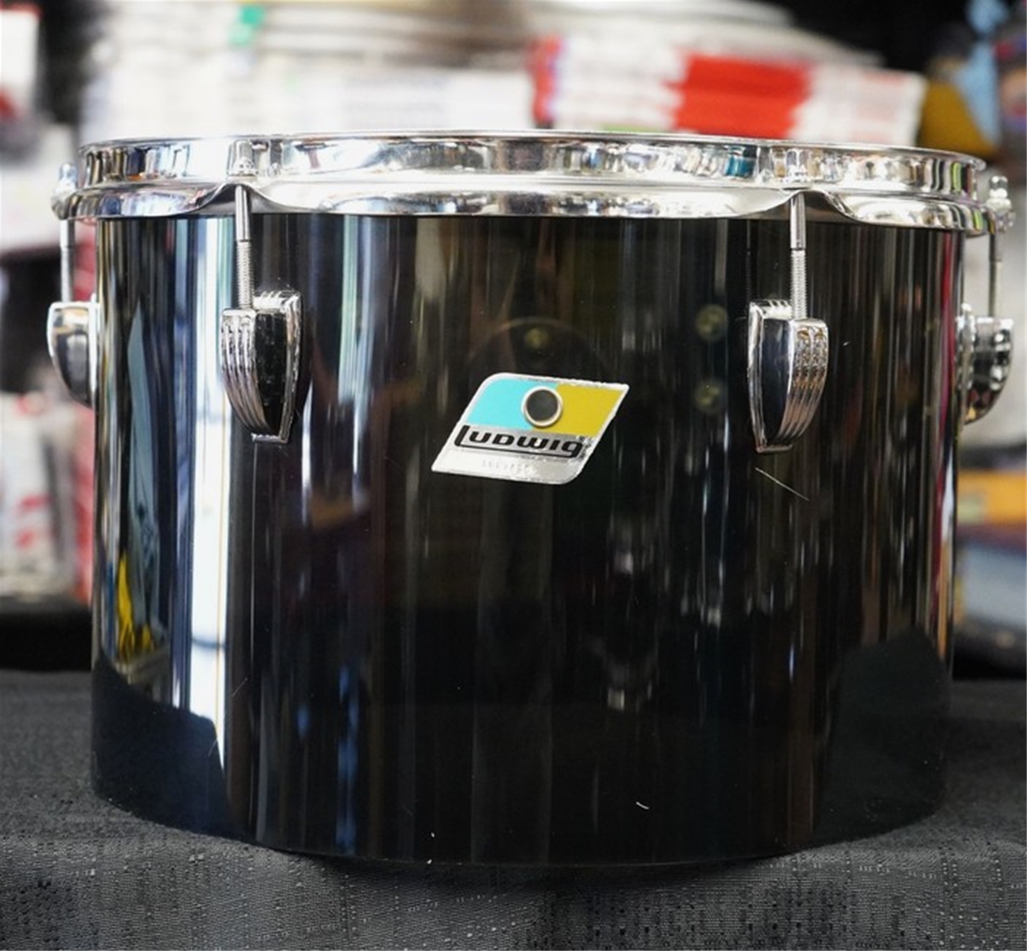 Vintage 1980s - Ludwig USA 9x13" Smoke Vistilite Single Headed Tom