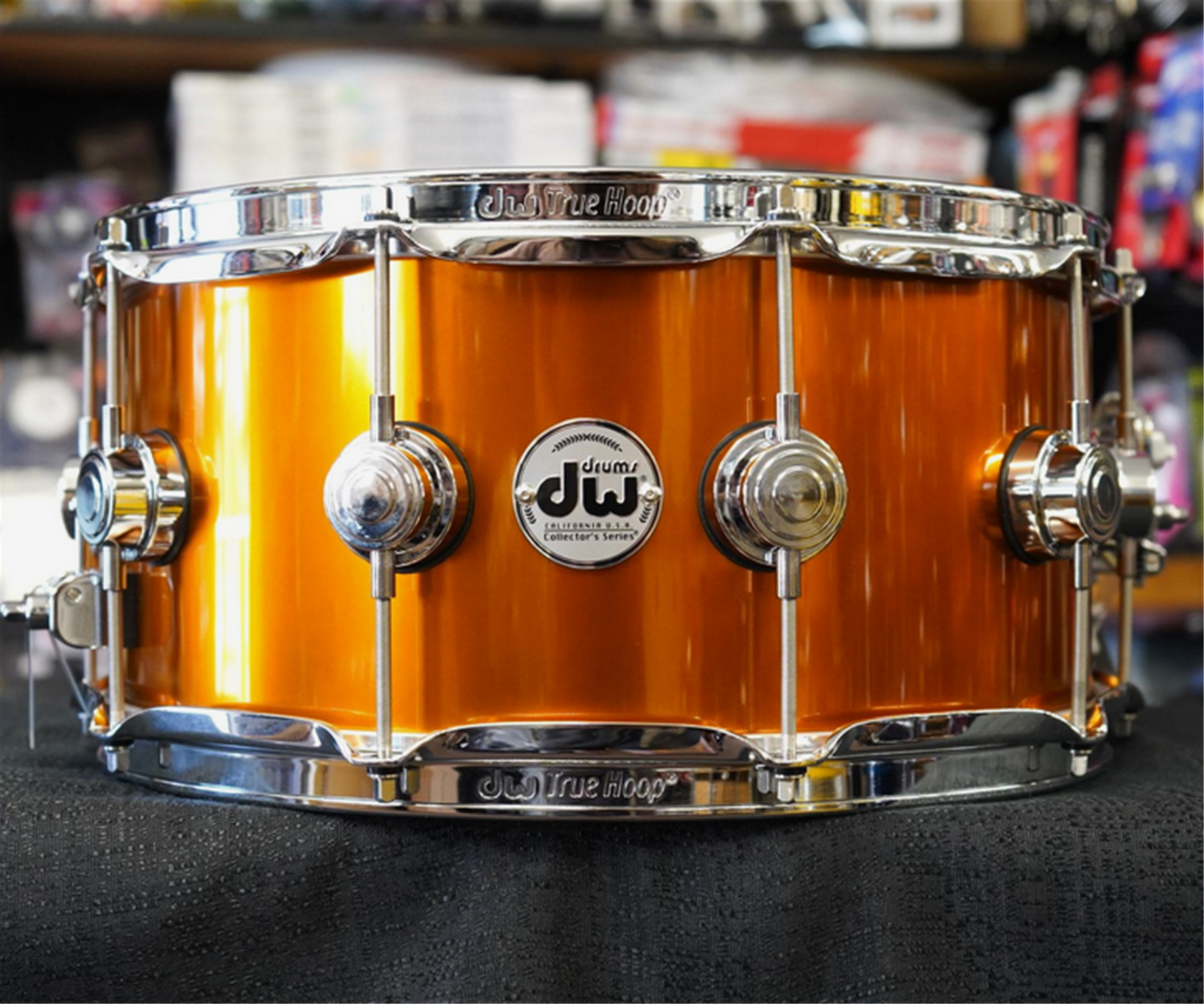 DW USA Collectors Series SonicPly 6.5x14" Maple/Aluminum Snare Drum - Liquid Copper Lacquer Finish