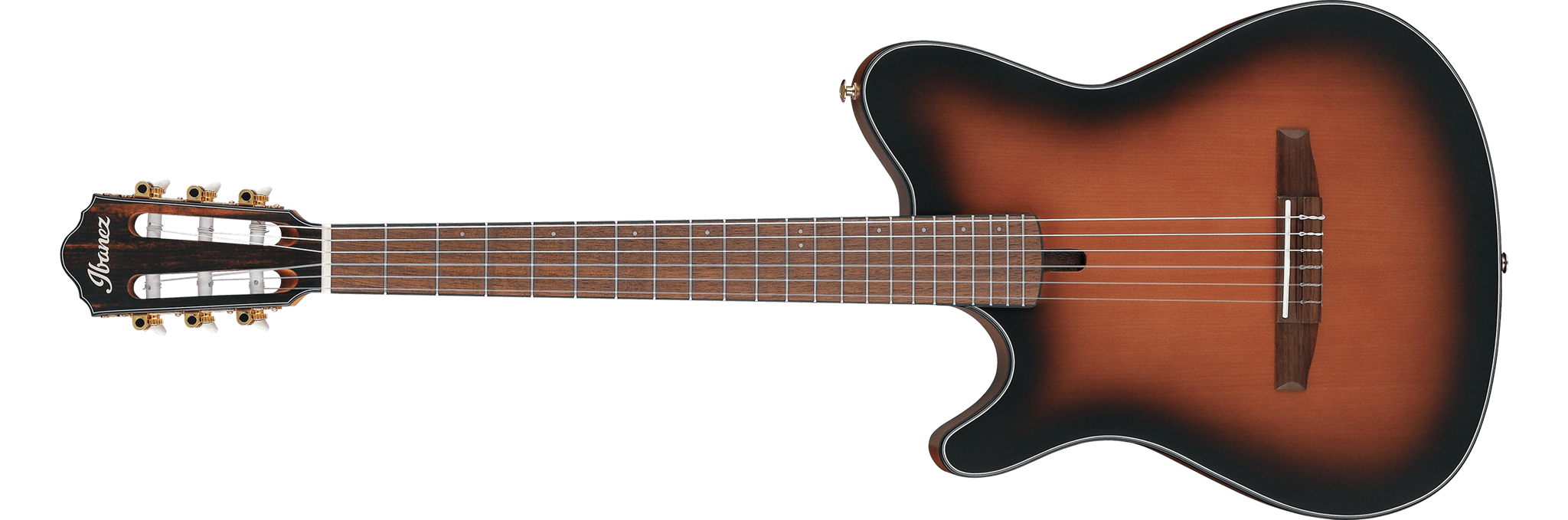 IBANEZ FRH10NL BSF Brown Sunburst Flat Left Handed 6-String Classical Electric Guitar 2024