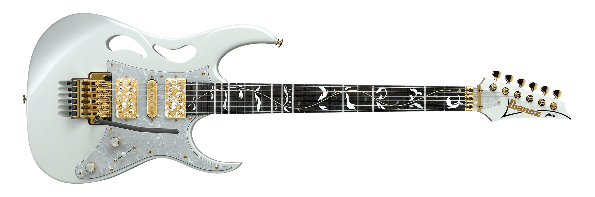 IBANEZ Signature Steve Vai PIA3761SLW Stallion White 6-String Electric Guitar  