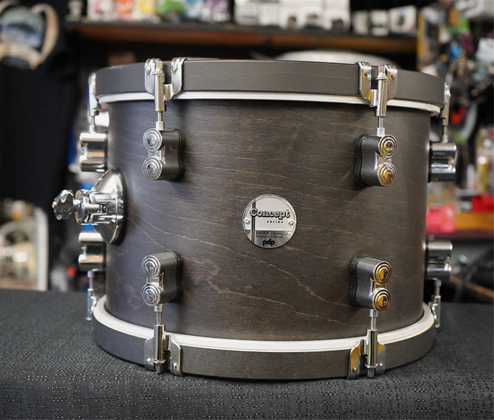 PDP Concept Maple Classic Series 9x13" Tom w/ Mount - Ebony Satin Oil
