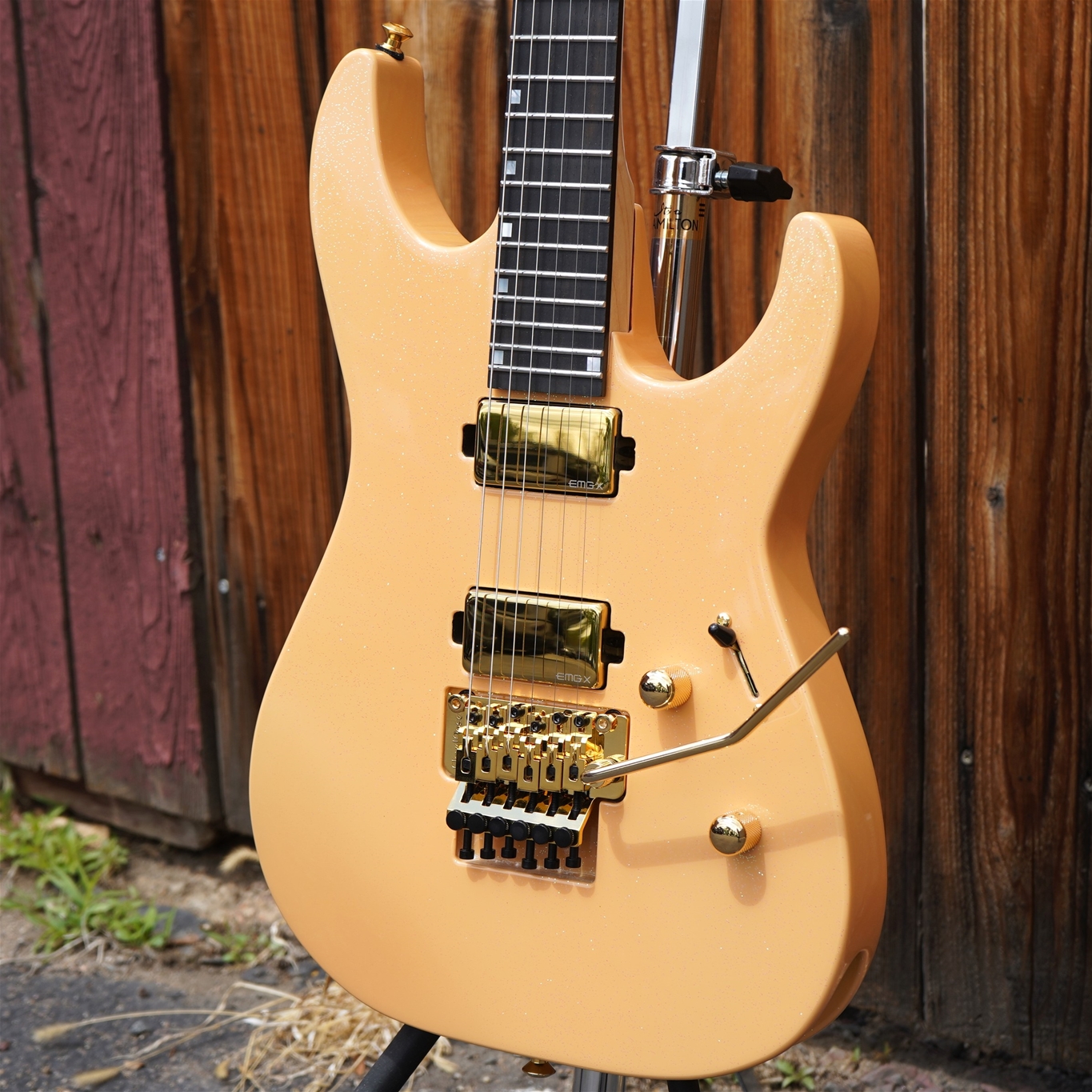 ESP USA M-II DX Peach Sparkle 6-String Electric Guitar 2026