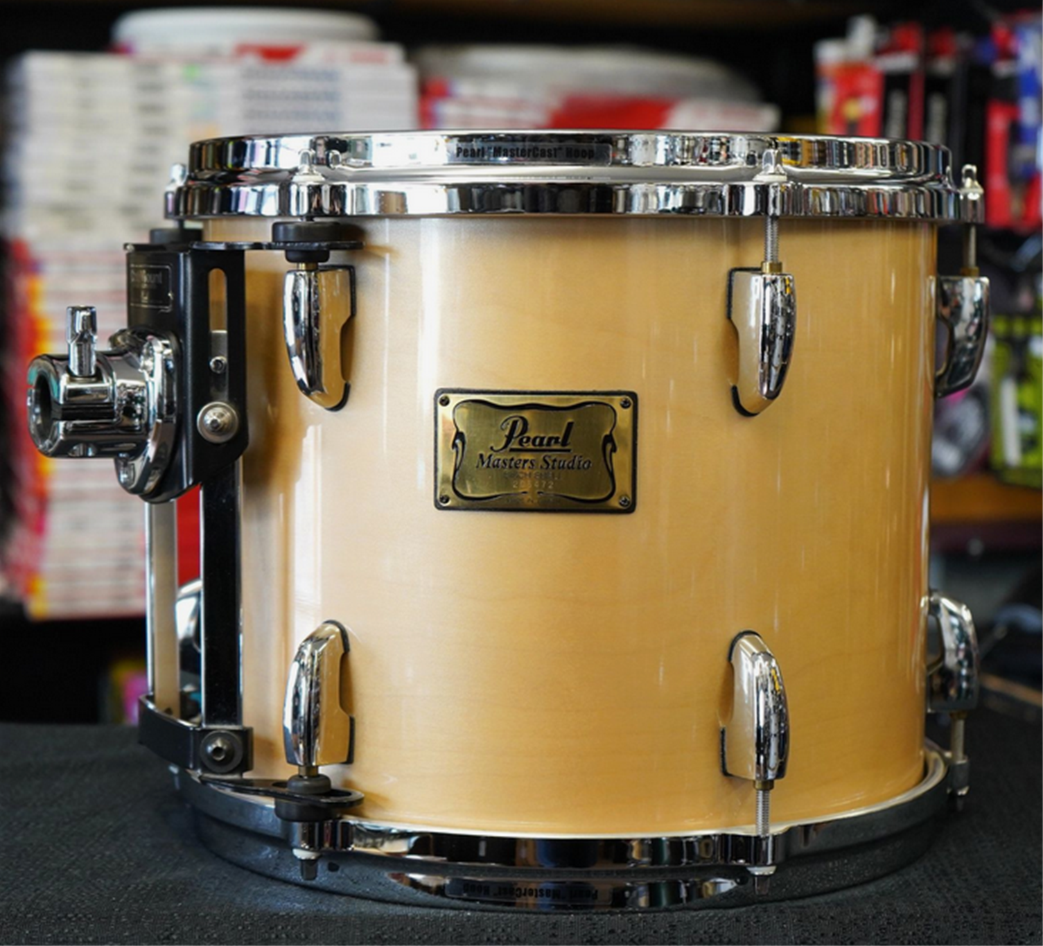 USED - Pearl Masters Studio Series 11x13" Birch Tom w/ OptiMount - Platinum Mist Lacquer