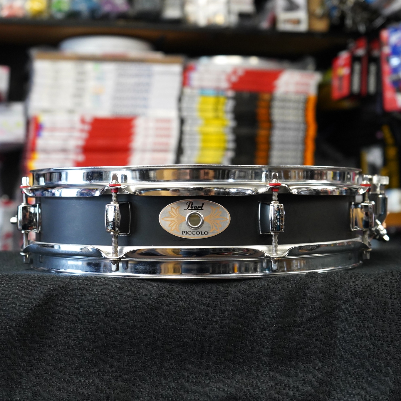 USED - Pearl S-1330B 3x13" Piccolo Snare Drum - Black Steel Finish