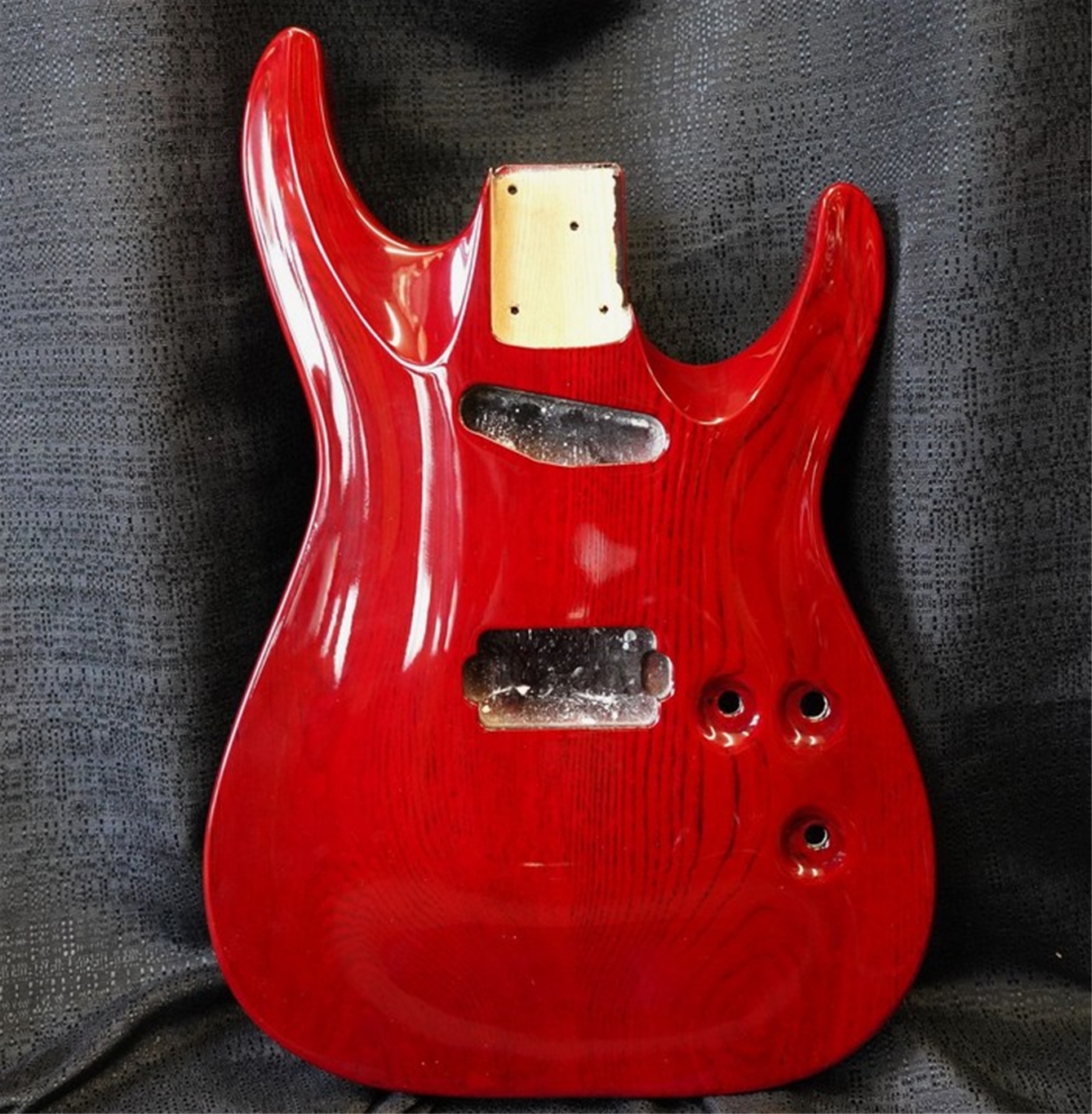1998 ESP LTD H2 Ash Guitar Body - Factory Sample Prototype - See Thru Red