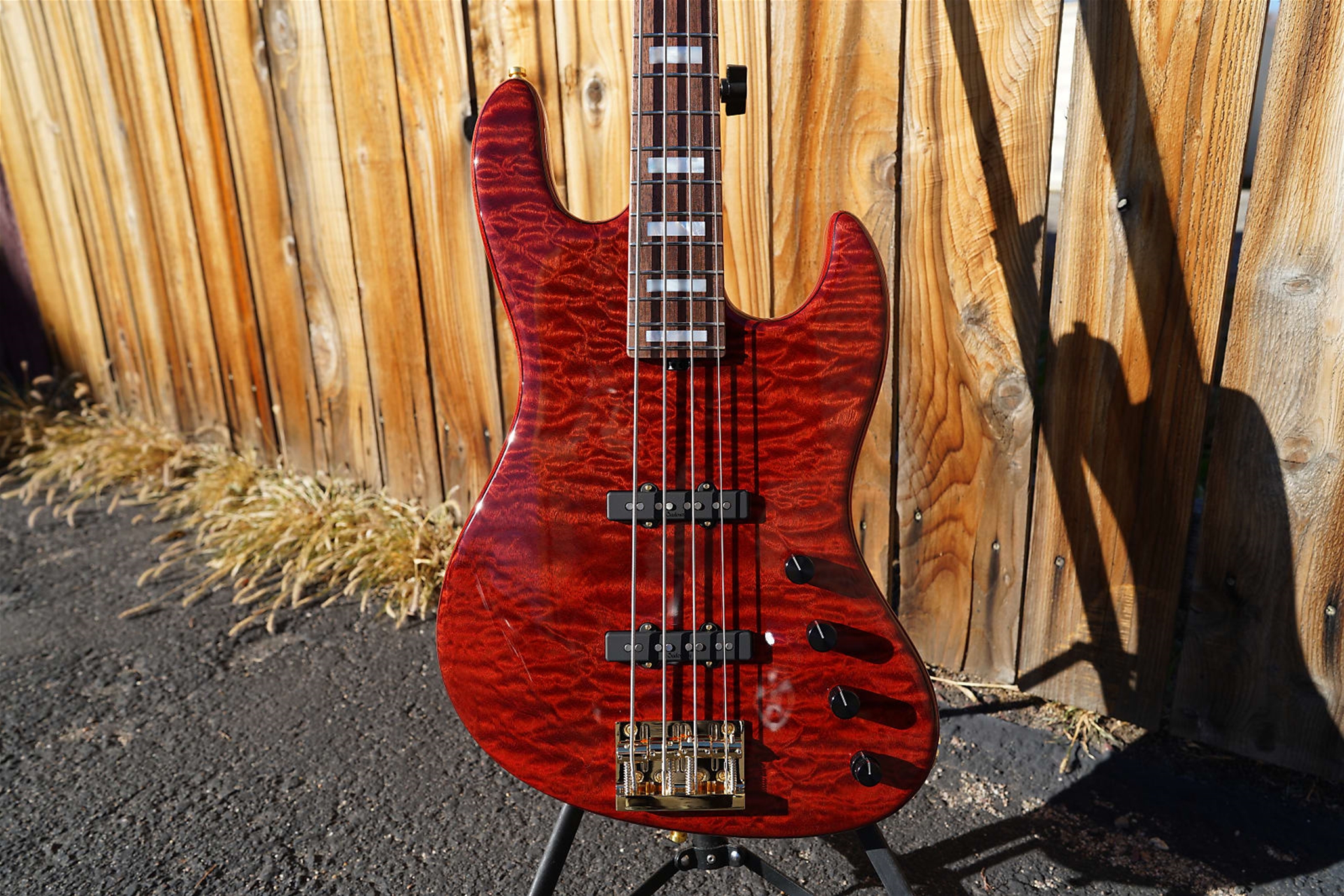 Sadowsky MasterBuilt 2023 LTD  J/J Majestic Red Transparent 6/35 4-String Electric Bass Guitar 