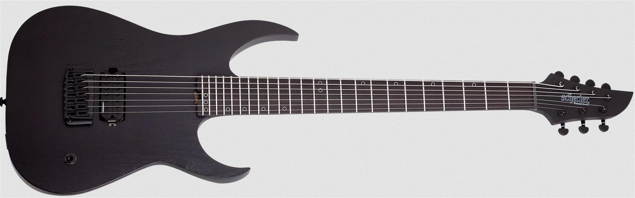 Schecter DIAMOND SERIES KM-7 MK-III EX Satin Black Open Pore 7-String Electric Guitar