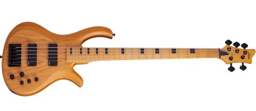  Schecter DIAMOND SERIES Session Riot-5 Aged Natural Satin   5-String Electric Bass Guitar 
