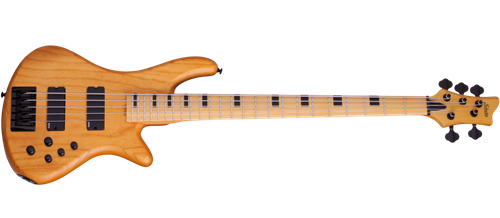 Schecter DIAMOND SERIES Session Stiletto-5 Aged Natural Satin   5-String Electric Bass Guitar