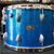 USED - Vintage 1960s Slingerland USA Maple/Poplar/Mahogany 14" Tom - Blue Sparkle Wrap | 10x14"