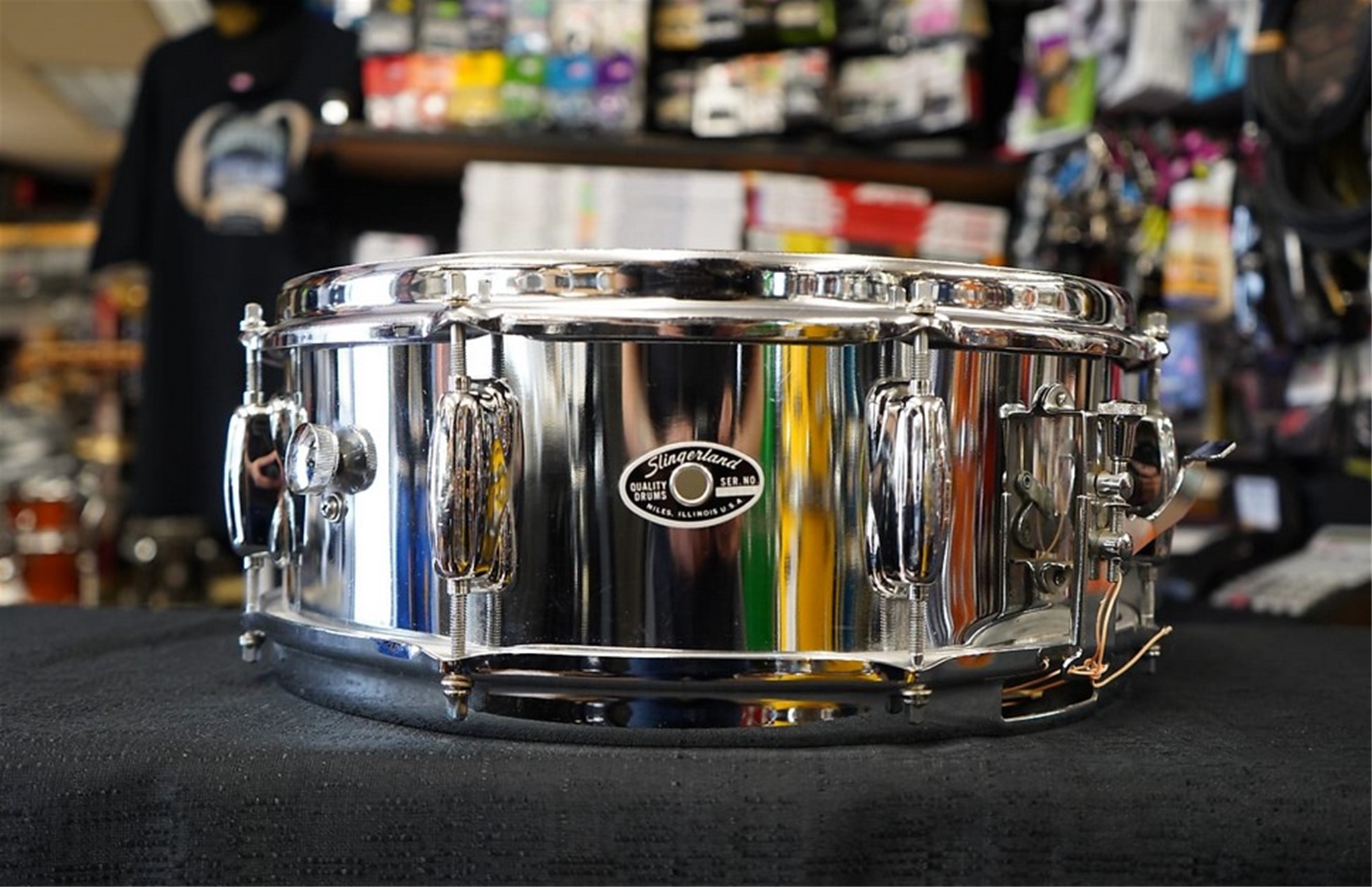 USED - Vintage USA Slingerland 5x14" Steel Snare Drum - 1970s Era